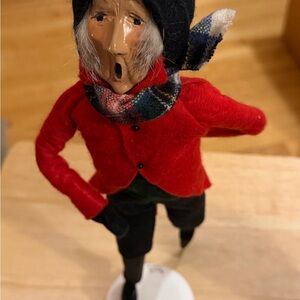Byers Choice Ltd Caroler “The Skaters”. 1993 Signed Limited Edition